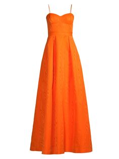 платье Carmelita трапециевидной формы Rebecca Vallance, оранжевый