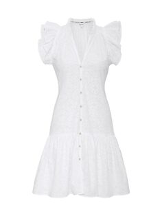Мини-платье Savannah с люверсами Robert Graham, белый
