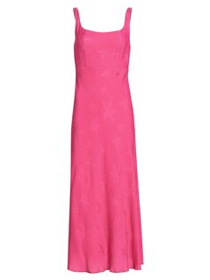 Жаккардовое платье миди Benedict Starfish Rixo, розовый