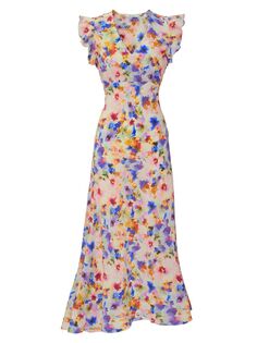 Платье миди с цветочным принтом Leighton Robert Graham, разноцветный
