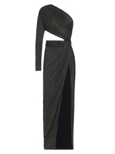 Платье Lorinna с эффектом металлик и вырезами Ronny Kobo, черный