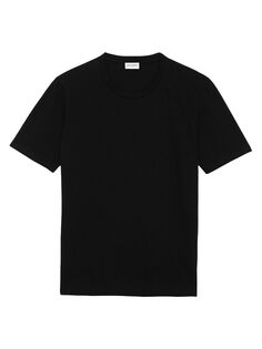 Хлопковая футболка Saint Laurent, черный