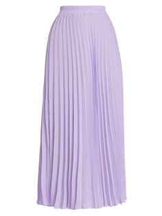 Плиссированная юбка миди А-силуэта Saks Fifth Avenue, фиолетовый
