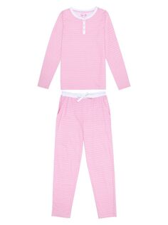 Пижамный комплект из джерси с длинными рукавами Peony Sant and Abel, розовый