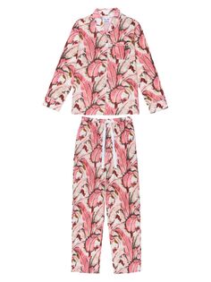 Женский длинная пижама Martinique Banana Leaf Sant and Abel, розовый