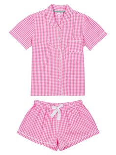 Короткая пижама Hepburn Gingham Sant and Abel, розовый
