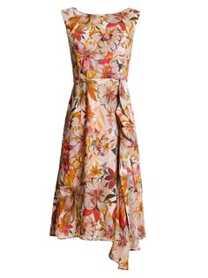 Платье Nica без рукавов с цветочным принтом Santorelli