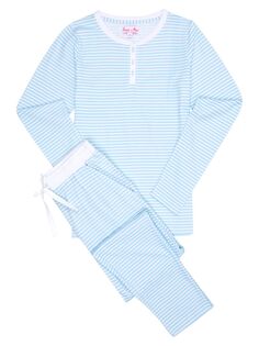 Пижамный комплект из джерси с длинным рукавом Sant and Abel, синий
