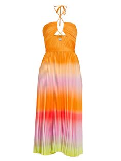 Плиссированное платье макси Annita с эффектом «омбре» SIMKHAI