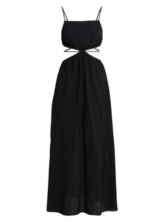 Платье макси с вырезом Amora SIMKHAI, черный