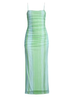 Платье миди Verona с рюшами Significant Other, зеленый