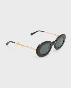 Овальные солнцезащитные очки Les Lunettes Pralu из ацетата Jacquemus