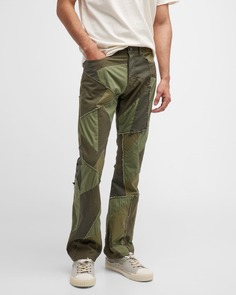 Мужские брюки в стиле пэчворк John Elliott