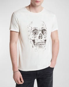 Мужская футболка с рисунком черепа John Varvatos