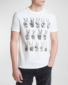 Мужская футболка с круглым вырезом Peace Hands John Varvatos