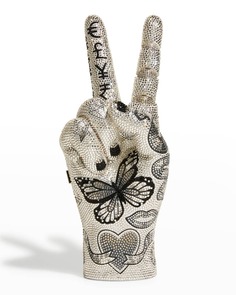 Женский клатч с татуировкой в ​​виде знака мира Judith Leiber Couture