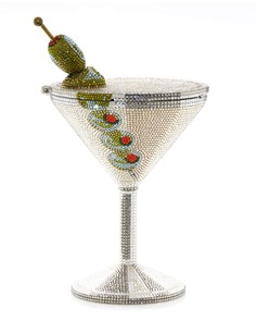 Коктейльный клатч из бокала для мартини с бусинами Judith Leiber Couture