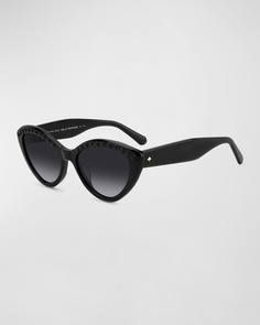 Солнцезащитные очки Junigspear в оправе «кошачий глаз» из ацетата жемчуга kate spade new york