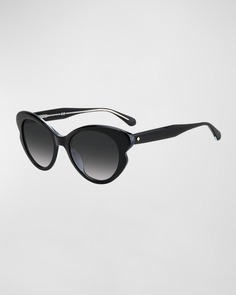 Солнцезащитные очки elina в оправе «кошачий глаз» из ацетата с градиентом kate spade new york