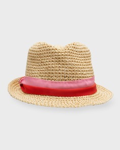 Фетровая шляпа из соломы с двухцветной лентой kate spade new york