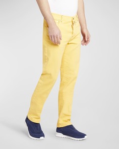 Мужские узкие эластичные джинсы с пятью карманами Kiton