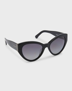 Солнцезащитные очки в оправе «кошачий глаз» из ацетата пейсли kate spade new york