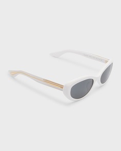 Белые овальные солнцезащитные очки 1979C из ацетата KHAITE x Oliver Peoples