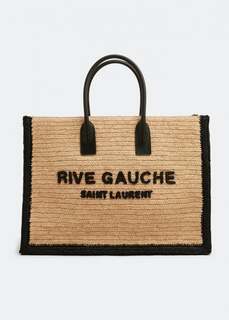 Сумка-тоут SAINT LAURENT Rive Gauche tote bag, бежевый