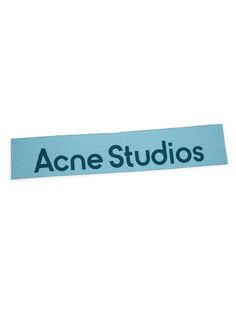 Шарф Toronty из смесовой шерсти с логотипом Acne Studios, синий