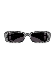 Прямоугольные солнцезащитные очки Dynasty 51 мм Balenciaga, черный
