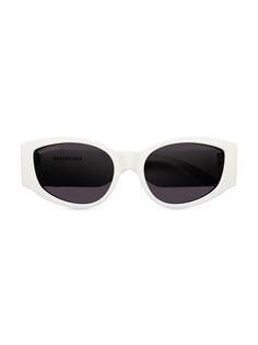 Солнцезащитные очки «кошачий глаз» 58MM Max Balenciaga, белый