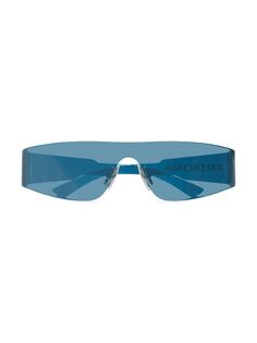 Солнцезащитные очки Balenciaga Mono 99MM Balenciaga, синий