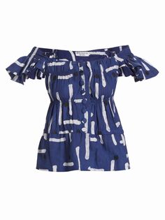 Блуза Lade с открытыми плечами Busayo, синий