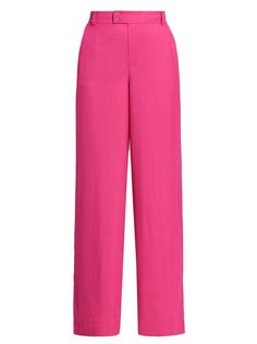 Широкие брюки Anais из твила Cami NYC, розовый