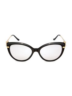 Солнцезащитные очки &quot;кошачий глаз&quot; Santos De Cartier 59 мм Cartier, черный