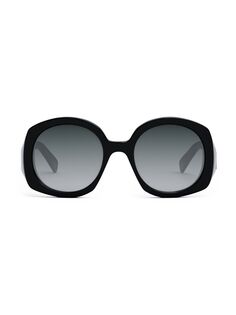 Круглые солнцезащитные очки Bold 3 Dots 53MM CELINE, черный
