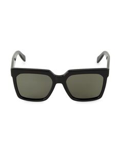 Солнцезащитные очки крупной квадратной формы 55 мм CELINE, черный