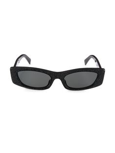 Прямоугольные солнцезащитные очки 55 мм CELINE, черный