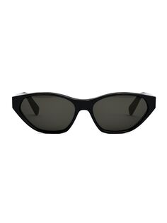 Солнцезащитные очки «кошачий глаз» 57 мм CELINE, черный