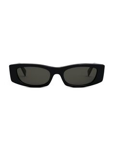 Солнцезащитные очки Bold 3 точки 55 мм с геометрическим рисунком CELINE, черный