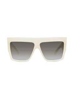 Солнцезащитные очки прямоугольной формы 51 мм CELINE, кремовый