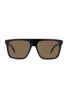 Прямоугольные солнцезащитные очки 57 мм CELINE, черный