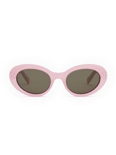 Овальные солнцезащитные очки 50 мм CELINE, розовый