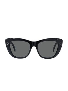Солнцезащитные очки «кошачий глаз» 54 мм CELINE, черный