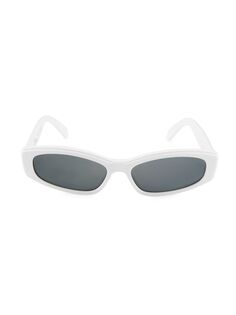 Прямоугольные солнцезащитные очки 58 мм CELINE, белый