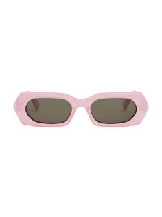 Солнцезащитные очки Bold 3 Dots 51MM с геометрическим рисунком CELINE, розовый
