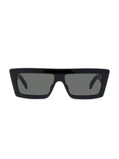 Прямоугольные солнцезащитные очки 57 мм CELINE, черный