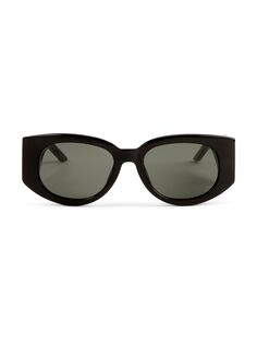 Прямоугольные солнцезащитные очки Memphis 66 мм Casablanca, черный