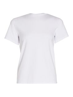 Хлопковая футболка с вырезами Juno Cecilie Bahnsen, белый