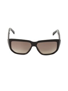 Квадратные солнцезащитные очки 58 мм CELINE, черный